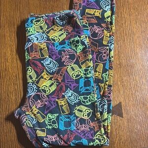 LuLaRoe Multicolor Teacher Owl Print Leggings